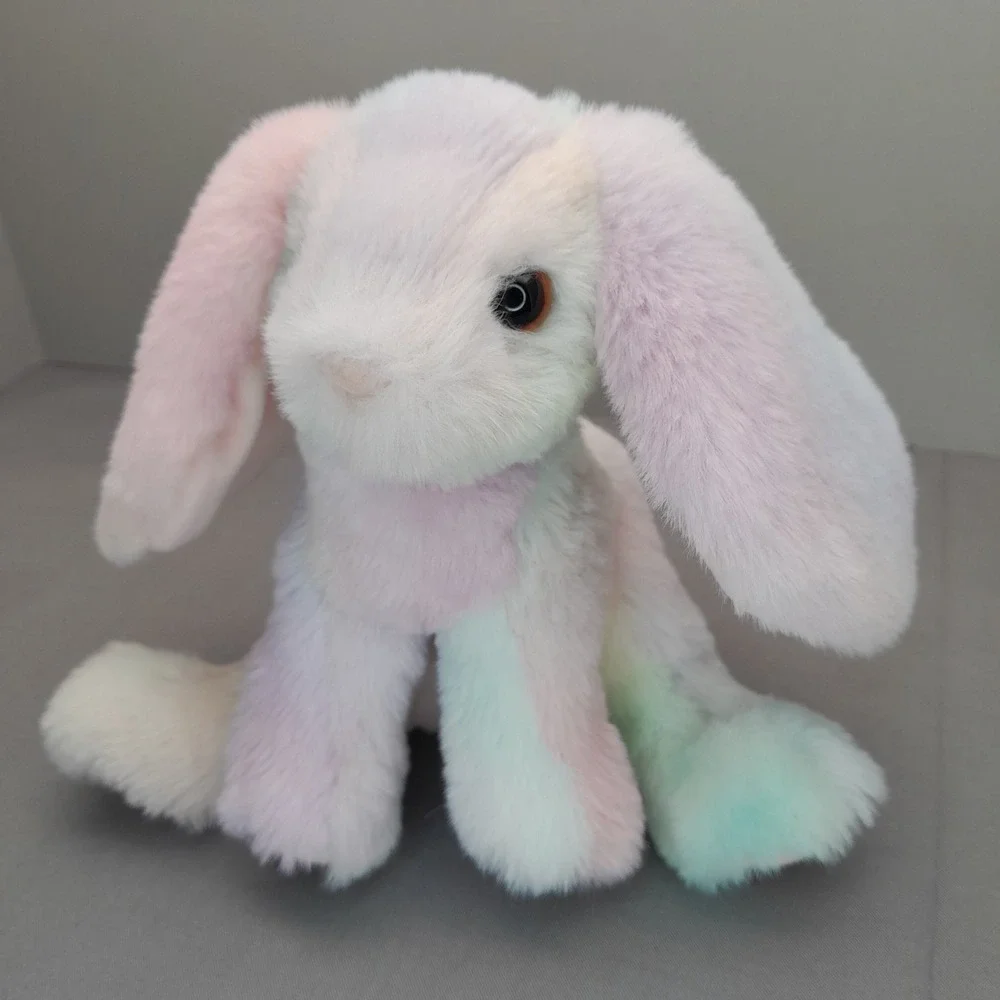 Douglas Cuddle Toys Rainbow Pastel Bunny Rabbit Plush Stuffed Animal 9 Inch